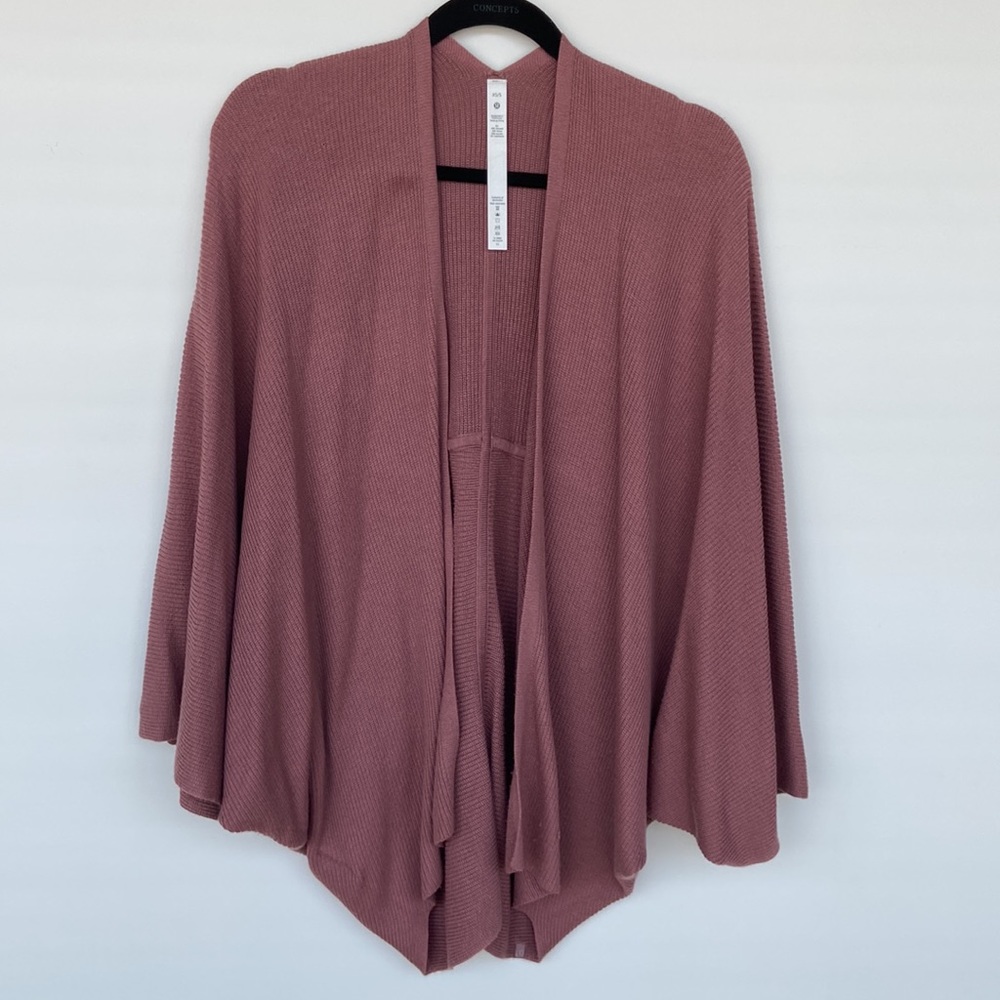 Lululemon Cashlu Knit Textured Wrap Sweater